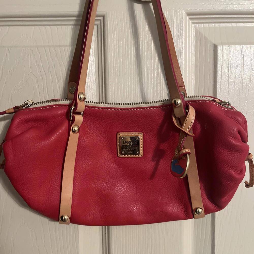 Dooney & Bourke Red Leather Small Emma Bag Pre Loved